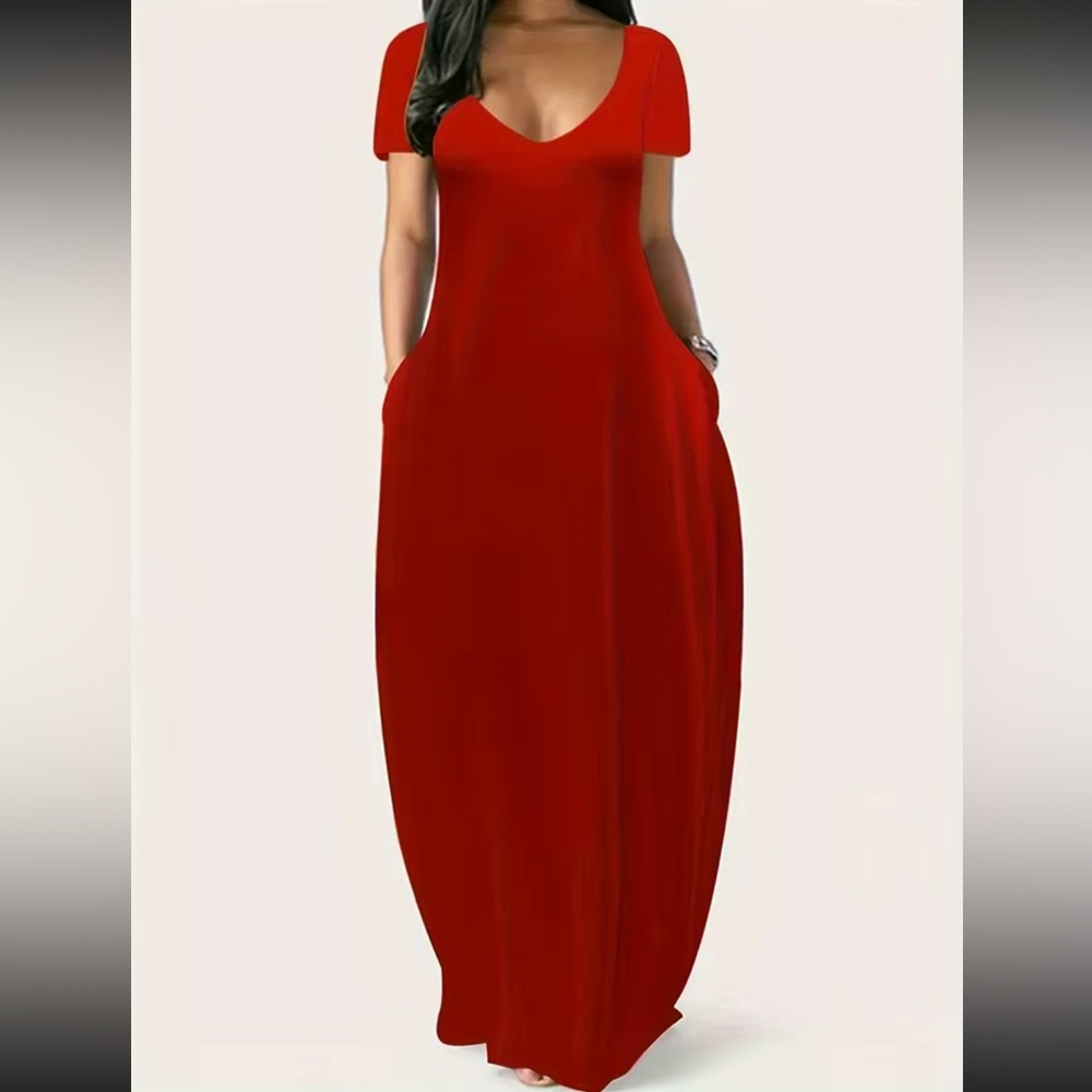 Boho side pockets comfy maxi dress - Picture 2 of 16
